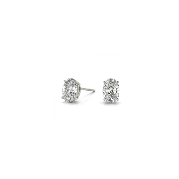 1.50 ctw. Oval Stud Earrings