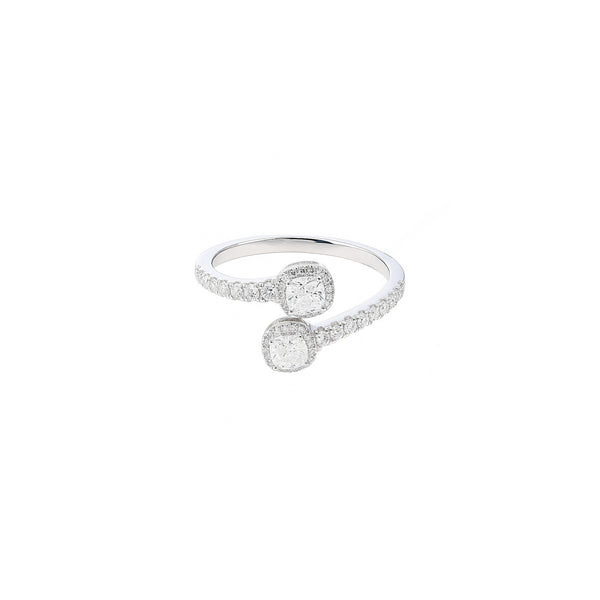 Diamond Bypass Ring