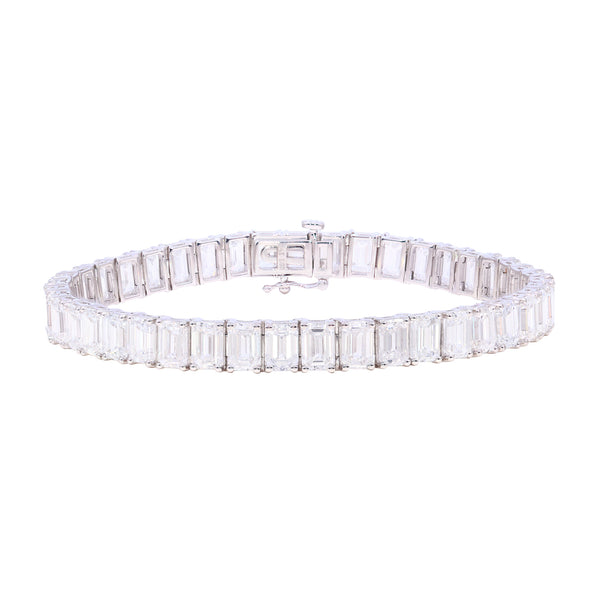 Emerald Cut Tennis Bracelet