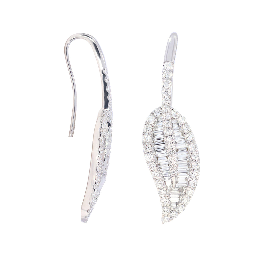 2.69 ctw. Lab-Created Diamond Earrings in 14K White Gold