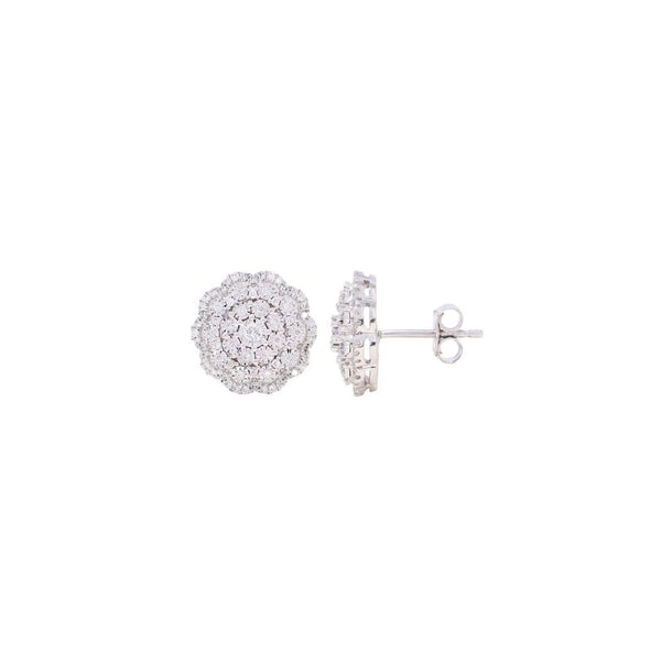 Diamond Cluster Earrings