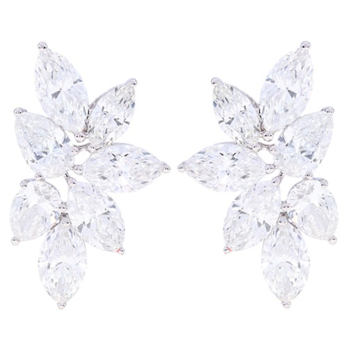 10.14 ctw. Lab-Created Diamond Stud Earrings in 14K White Gold