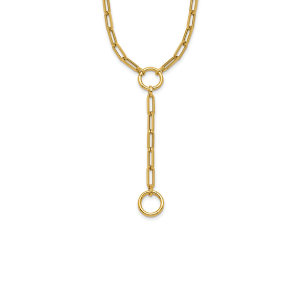 Paperclip Necklace in 14K Yellow Gold
