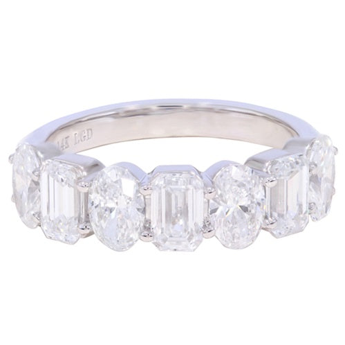 3.00 ctw. Multi Shape Lab-Created Diamond Ring in 14K White Gold