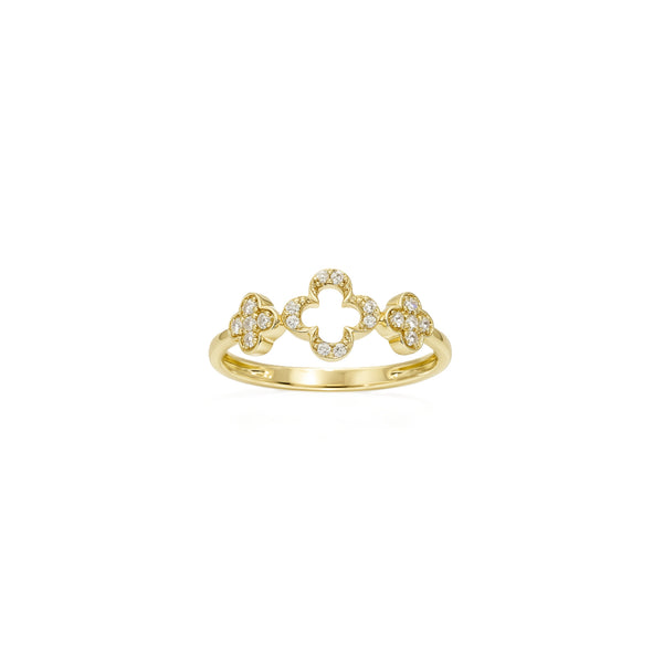 Clover Diamond Ring