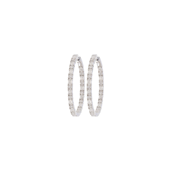4.00 ctw. Inside/Out Hoops