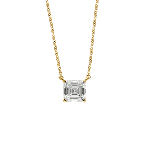 Asscher Cut Diamond Pendant