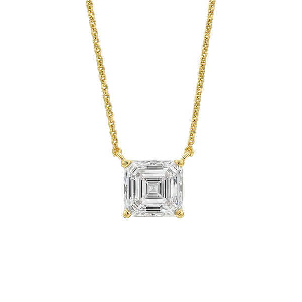 Asscher Cut Diamond Pendant