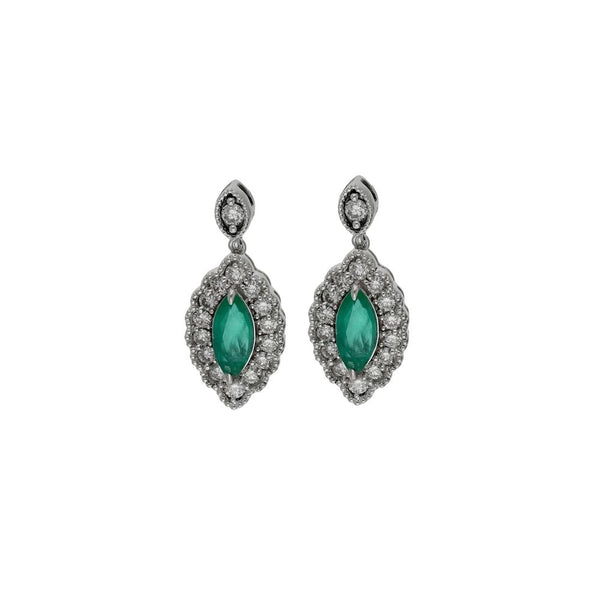 Emerald Statement Earrings