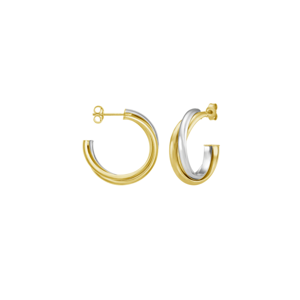 Interlocking Hoop Earrings