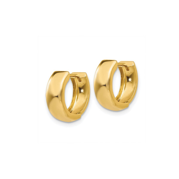 Huggie Earrings in 14K Yellow Gold