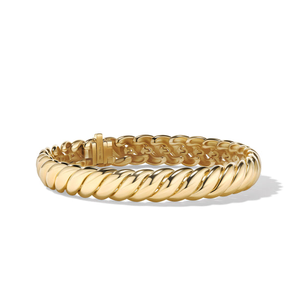 Sculpted Cable Bracelet in 18K Yellow Gold