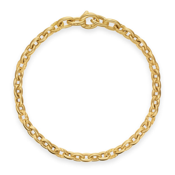 DY Mercer® Petite Chain Bracelet in 18K Yellow Gold, 4.5mm