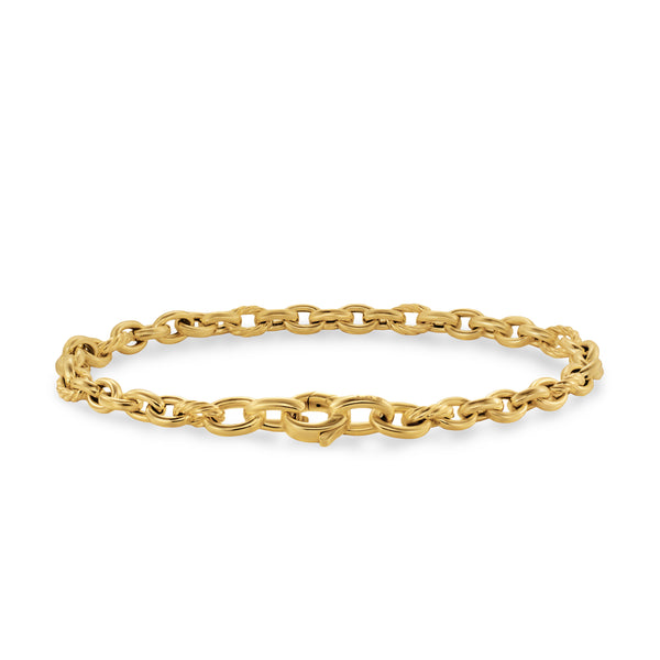 DY Mercer® Petite Chain Bracelet in 18K Yellow Gold, 4.5mm