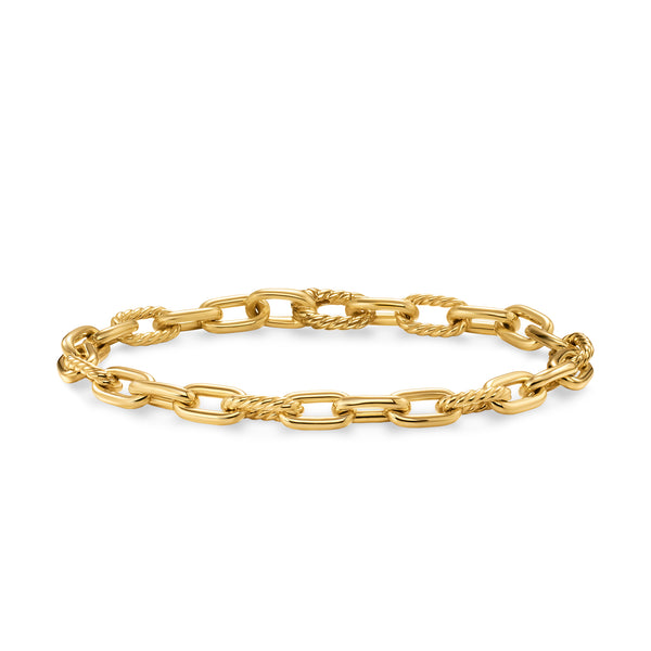DY Madison Chain Bracelet in 18K Yellow Gold, 6mm