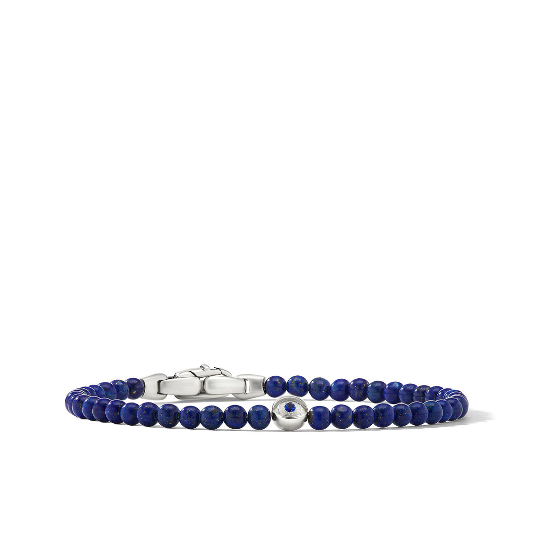 Spiritual Beads Evil Eye Bracelet with Lapis and Sapphire