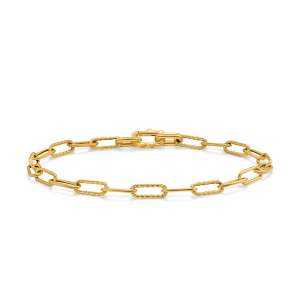 DY Madison® Chain Bracelet in 18K Yellow Gold, 4mm