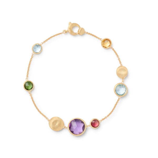 18K Yellow Gold Multicolored Bracelet