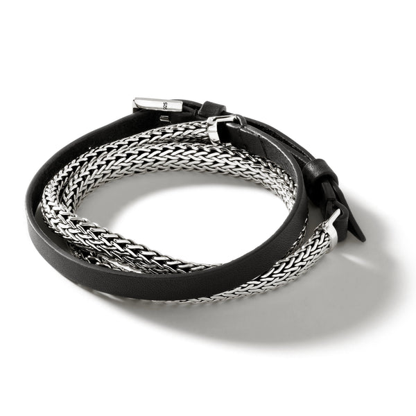 Icon Leather Wrap Bracelet