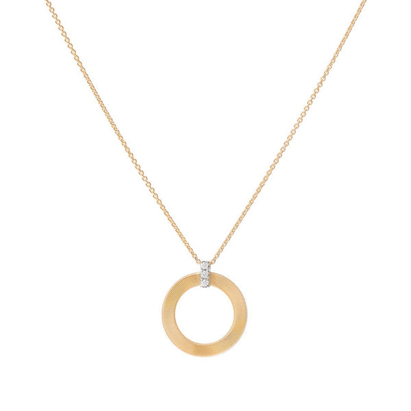 18K Yellow Gold Pendant With Diamonds