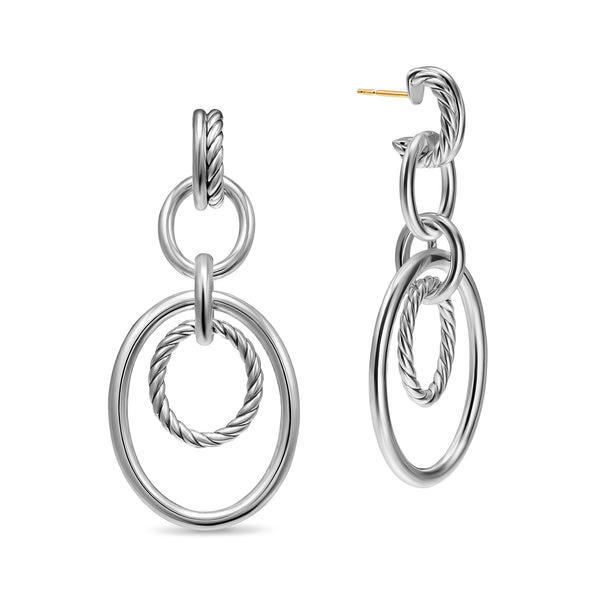 DY Mercer Mobile Drop Earrings in Sterling Silver, 65.7mm