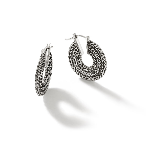 Rata Chain 26MM Hoop Earring