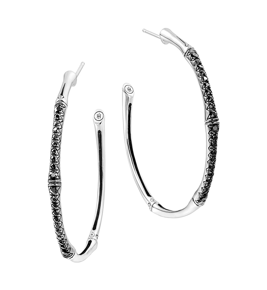 Bamboo Large Hoop Earring