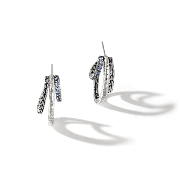 Palu Pave J Hoop Earring
