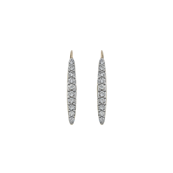 1.50 ctw. Lab-Created Diamond Pave Drop Earrings