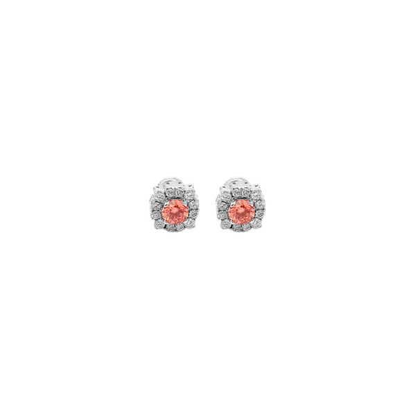 Diamond Halo Earrings
