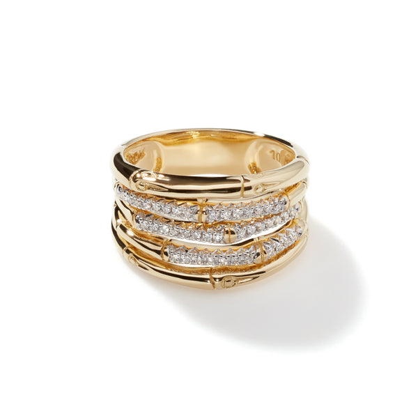 Bamboo Multi Row Ring