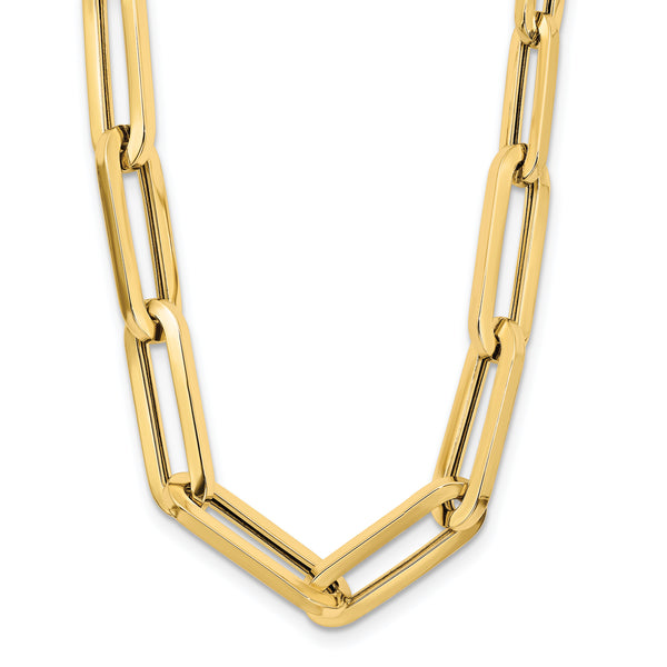 Paperclip Necklace in 14K Yellow Gold