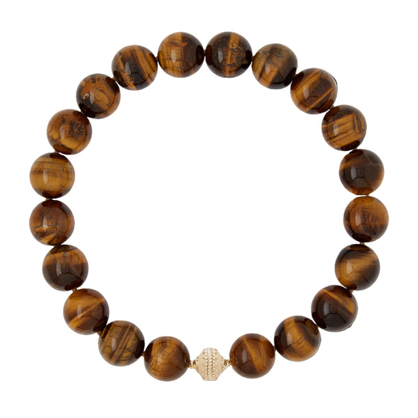 Victoire 20mm Tiger's Eye Necklace
