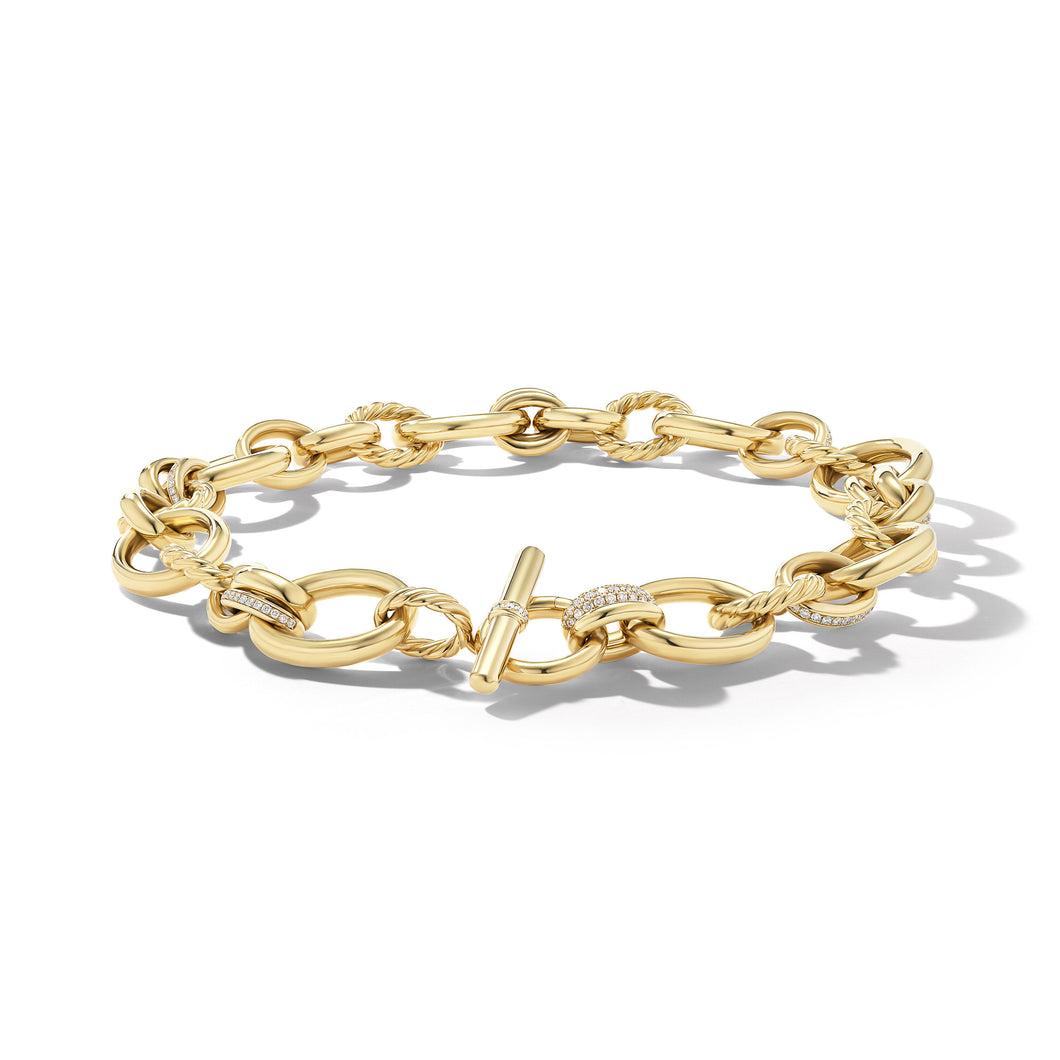 DY Mercer Necklace in 18K Yellow Gold with Pave© Diamonds
