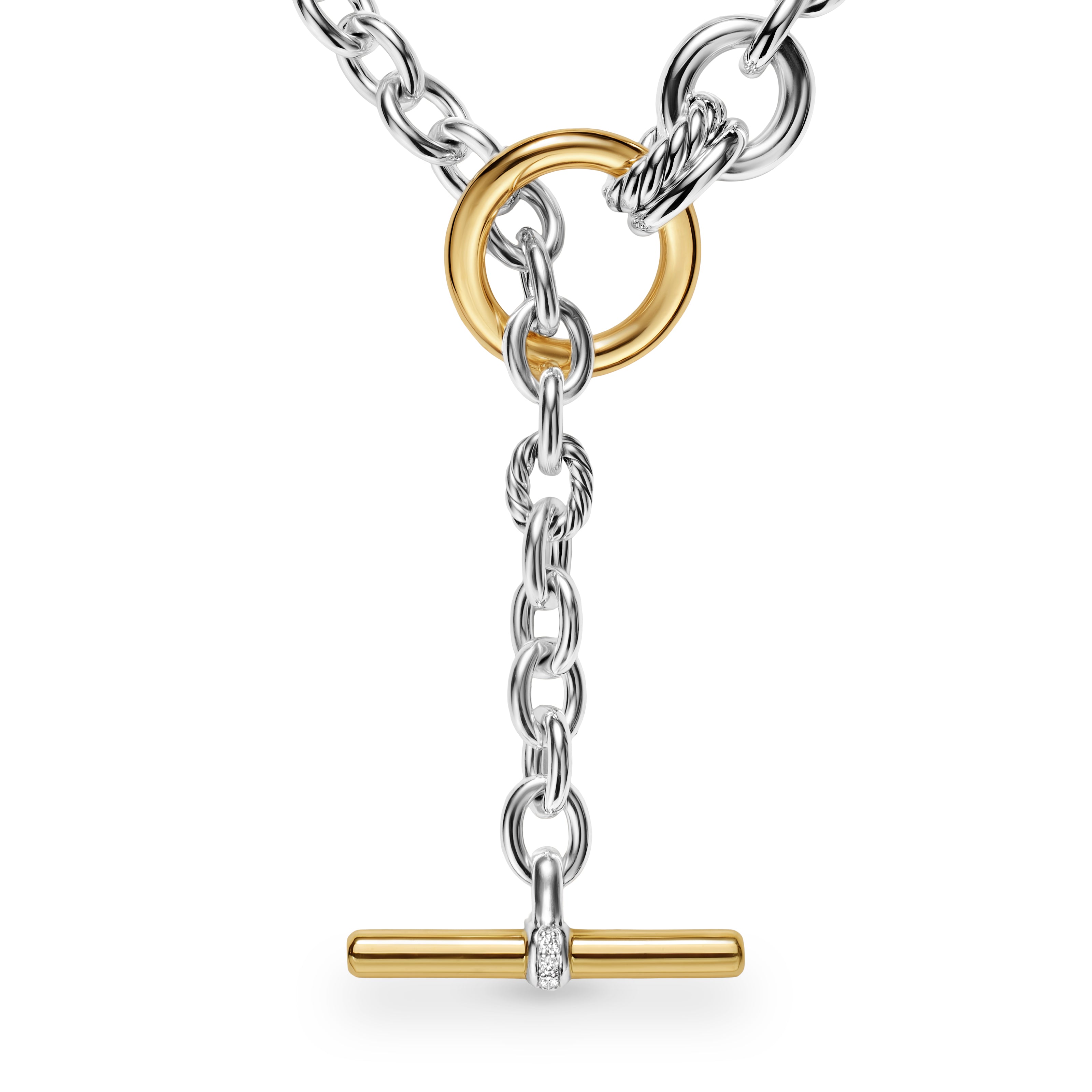 DY Mercer® Double Row Toggle Chain Necklace in Sterling