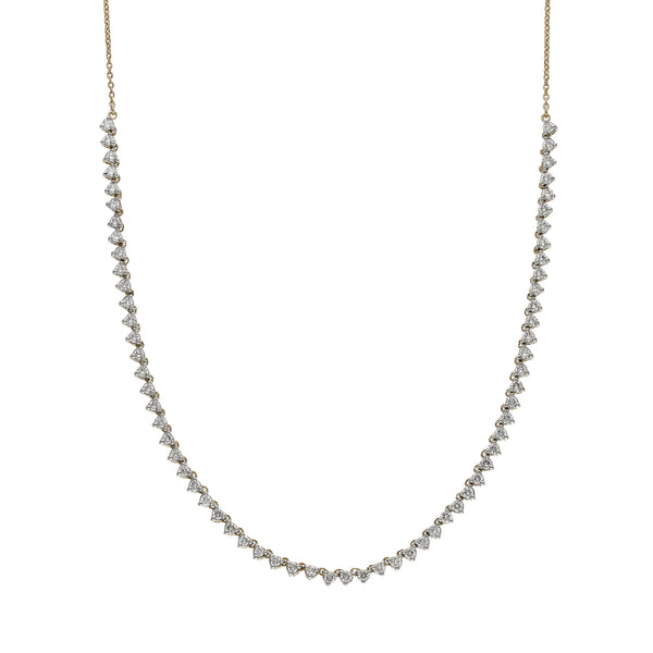 Half Tennis Necklace
