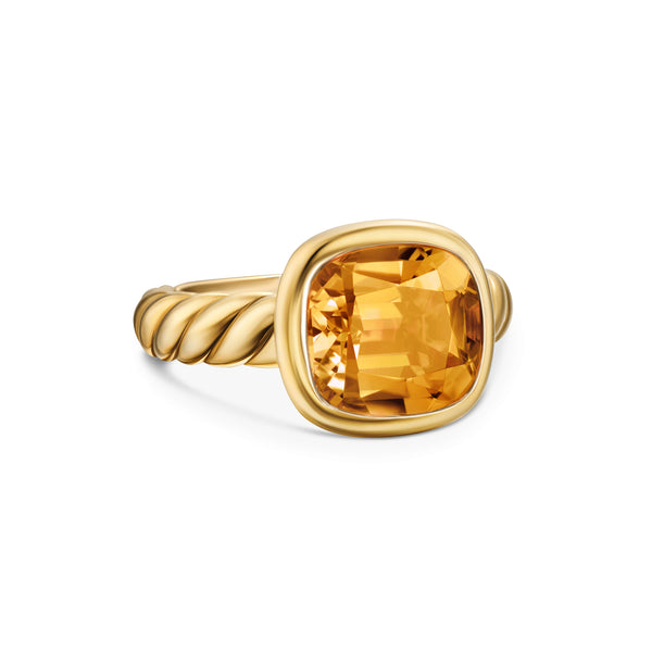 DY Mercer® Stone Ring in 18K Yellow Gold with Citrine, 10mm