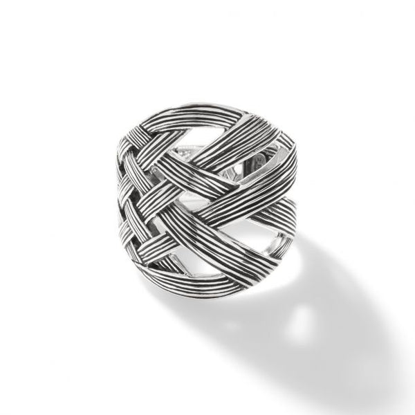 Bamboo Woven Saddle Ring