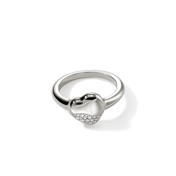 Pebble Heart Ring