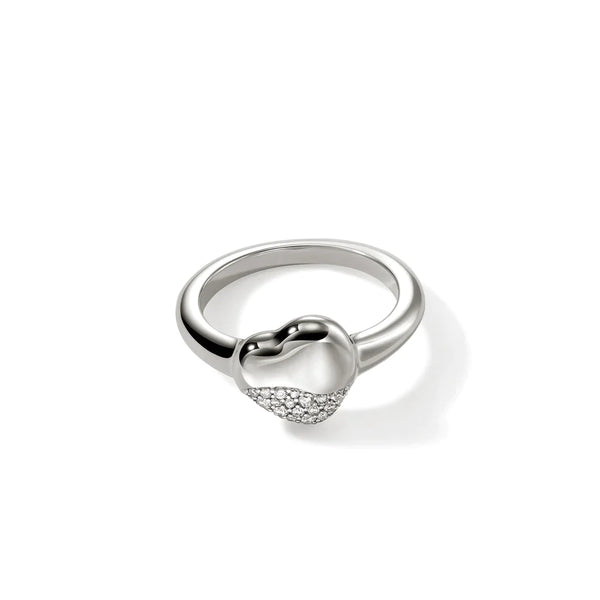 Pebble Heart Ring