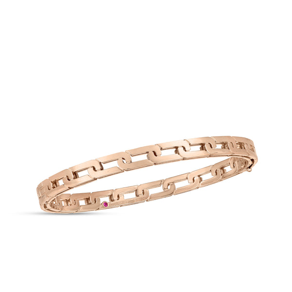 18K Rose Gold Navarra Slim Bangle Bracelet