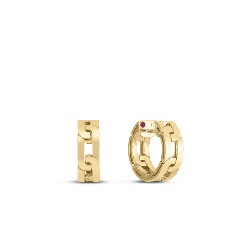 18K Yellow Gold Navarra Small Hoop Earrings