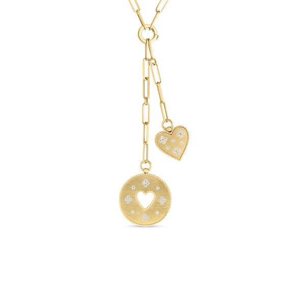 18K Yellow Gold and Diamond Venetian Princess Necklace