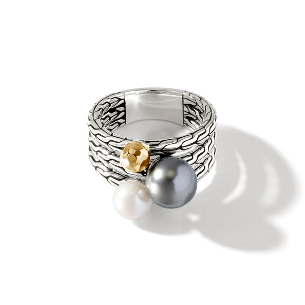 Pearl Multi Row Ring