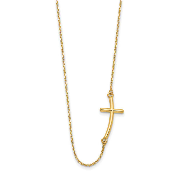 Cross Necklace in 14K Yellow Gold