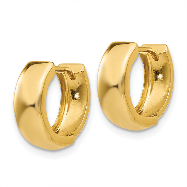 Huggie Earrings in 14K Yellow Gold