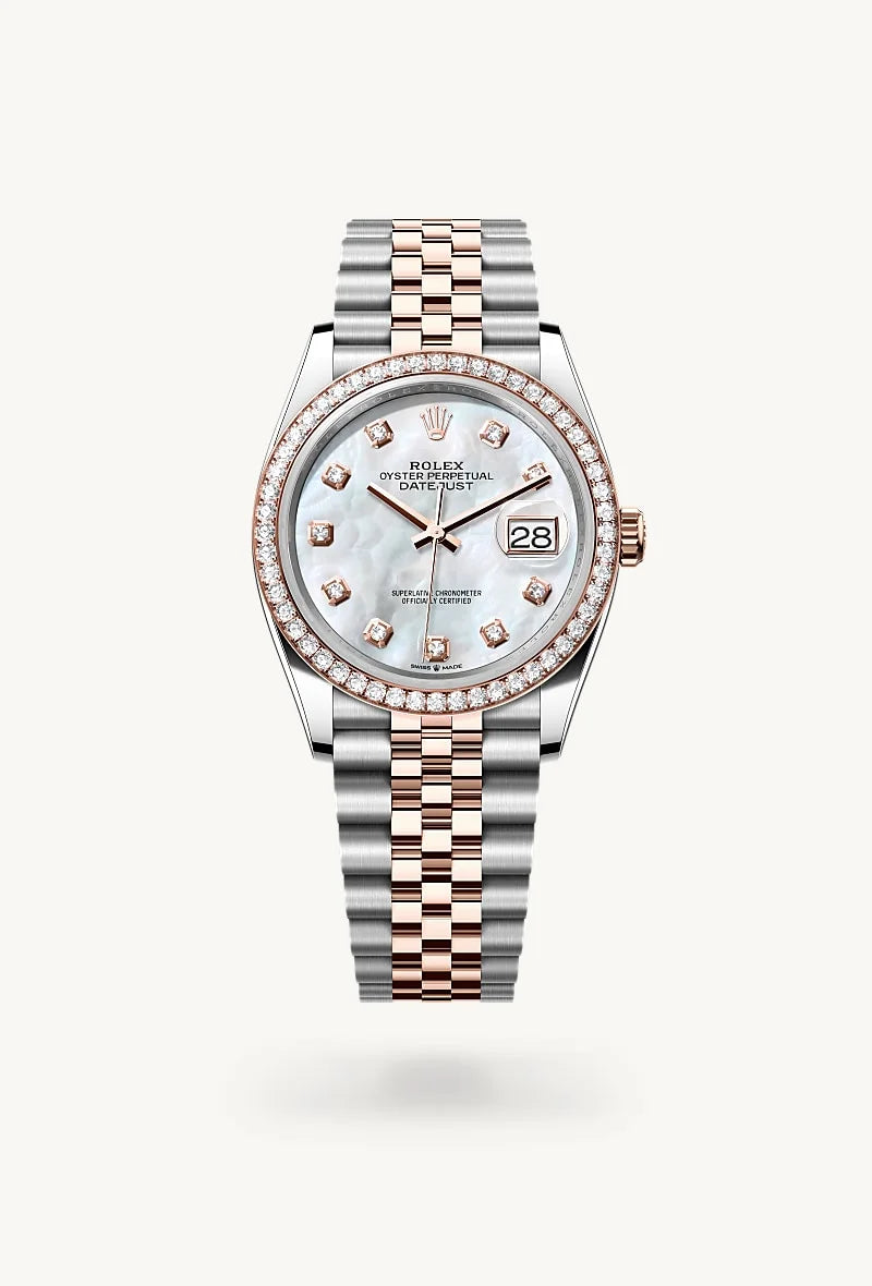 Rolex Datejust in Everose Rolesor - combination of Oystersteel and Everose gold, M126281RBR-0009 - Little Switzerland