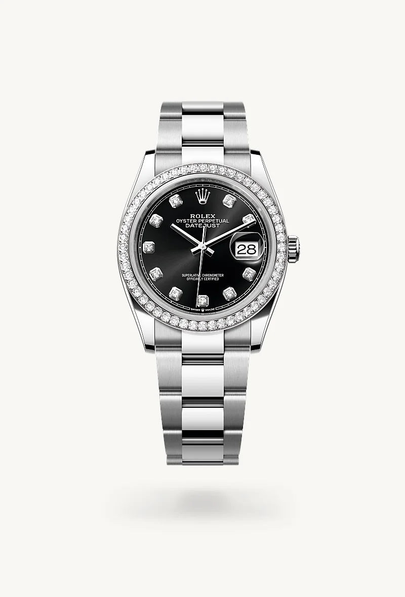 Rolex Datejust in White Rolesor - combination of Oystersteel and white gold, M126284RBR-0020 - Little Switzerland