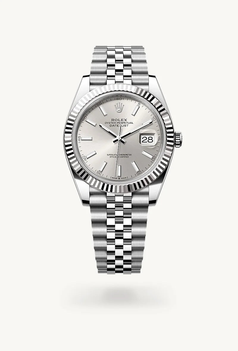 Rolex Datejust in White Rolesor - combination of Oystersteel and white gold, M126334-0004 - Little Switzerland