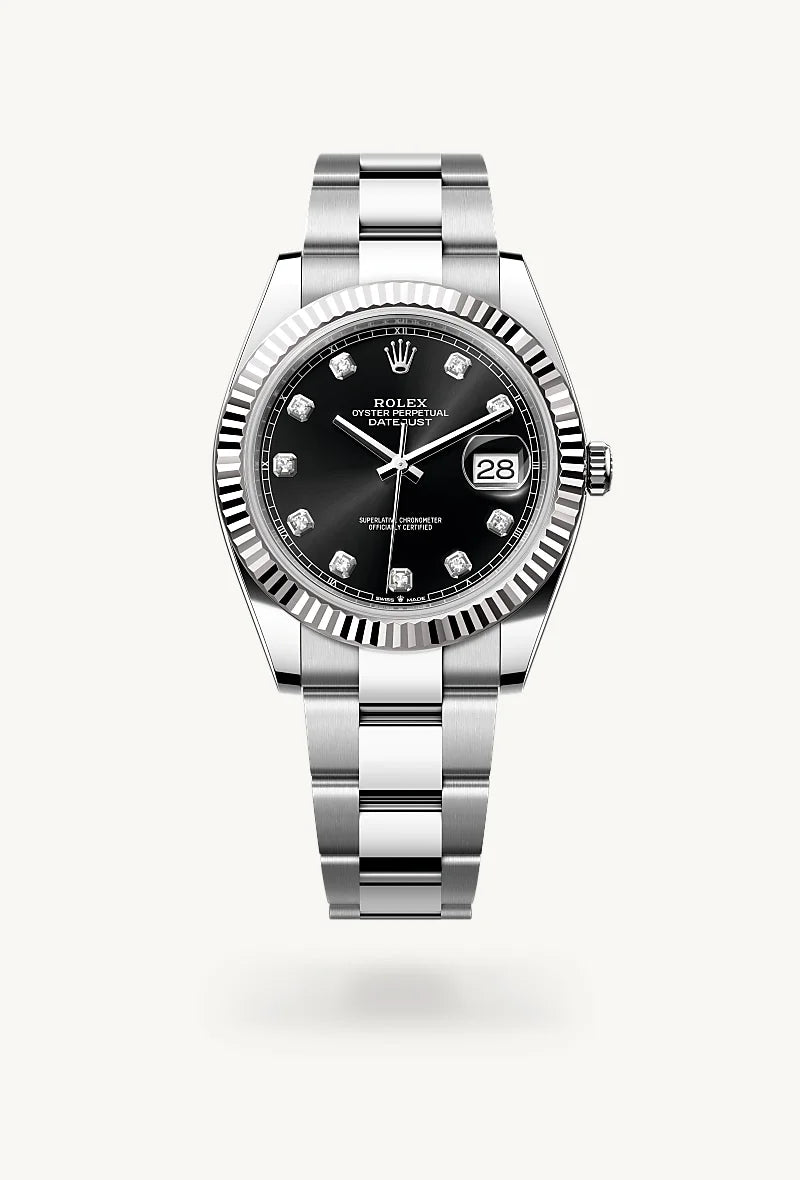 Rolex Datejust in White Rolesor - combination of Oystersteel and white gold, M126334-0011 - Little Switzerland